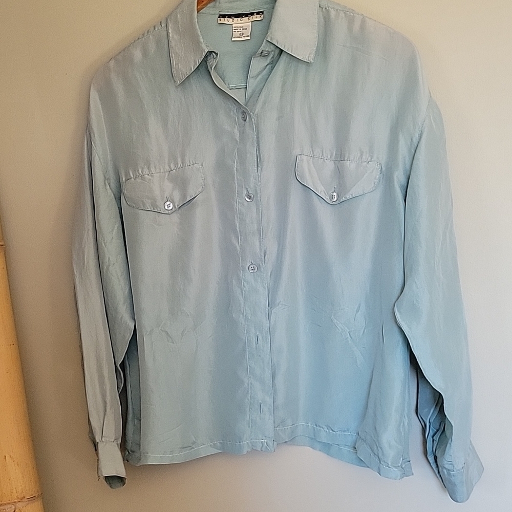 100% silk blouse New York Studio Silk